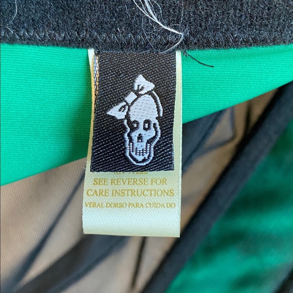 EUC Morbid Threads Green Leopard Print Bustier Top Size 36C - Picture 10 of 12